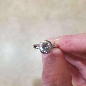 14kt White Gold/ 1.5 ct Moissanite Ring